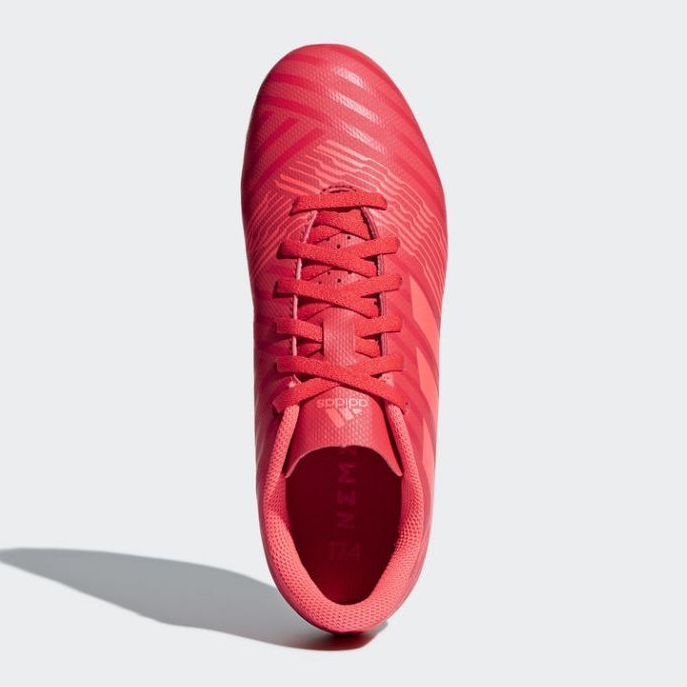 Adidas Nemeziz 17.4 FxG Jr CP9207 jalkapallokengät punainen punainen 2