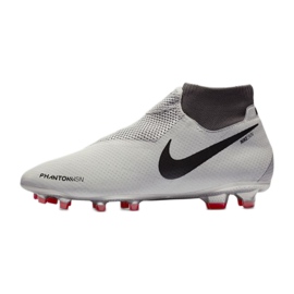 Nike Phantom Vsn Pro Df Fg AO3266-060 jalkapallokengät valkoinen harmaa 1