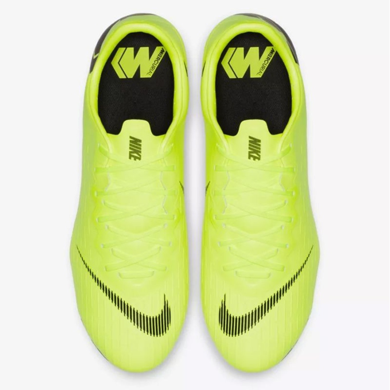 Nike Mercurial Vapor 12 Pro Fg M AH7382-701 jalkapallokengät keltainen keltainen 2