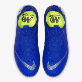 Nike Mercurial Superfly 6 Elite Fg Jr AH7340-400 jalkapallokengät sininen sininen 2