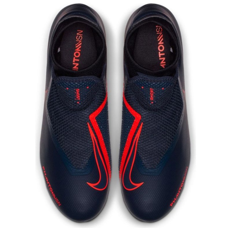 Nike Phantom Vsn Academy Df Fg M AO3258-440 jalkapallokengät sininen laivastonsininen 2