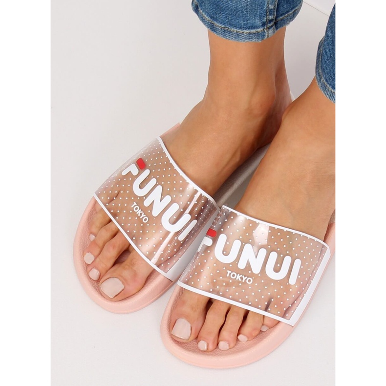 Vaaleanpunainen Naisten vaaleanpunaiset tossut ZD807 Vaaleanpunainen 1