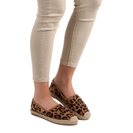 Spotted Espadrilles ruskea 2