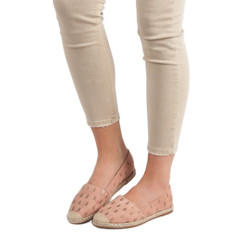 Lucky Shoes Jauheespadrilloja ananaksissa vaaleanpunainen 1