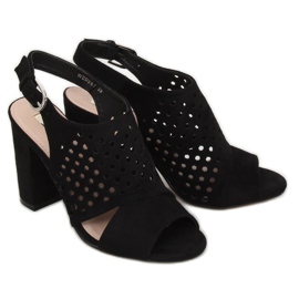 Mustat, avoimet sandaalit WED557 Negro 2