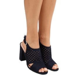 Tummansininen, avoin sandaalit WED557 Azul laivastonsininen 1