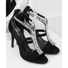 Mustat sandaalit korkokenkä B-60 Black 1