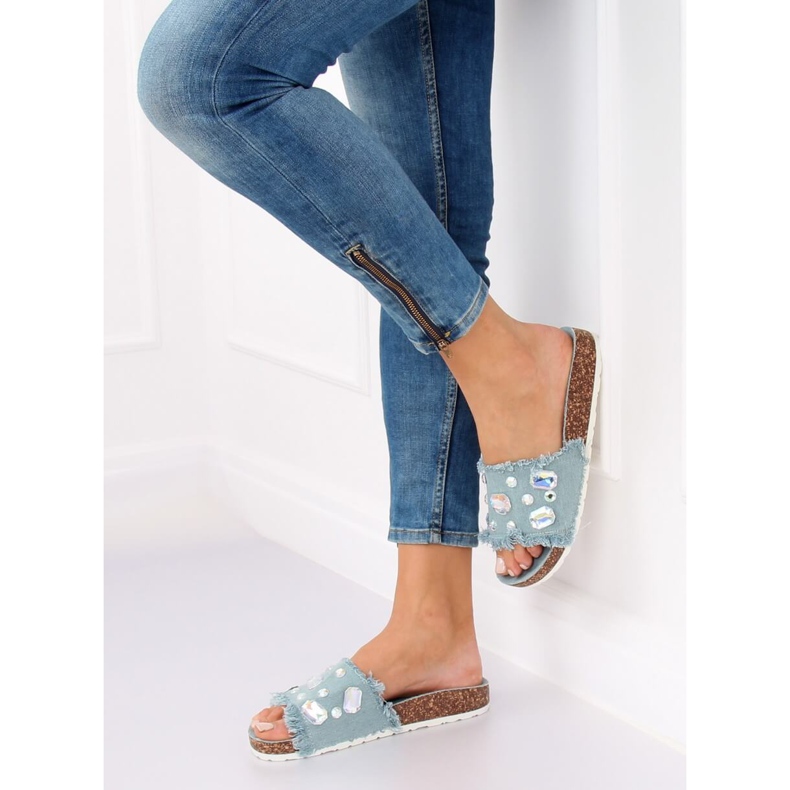 Siniset denim -tossut CK100 LT.BLUE sininen monivärinen 1