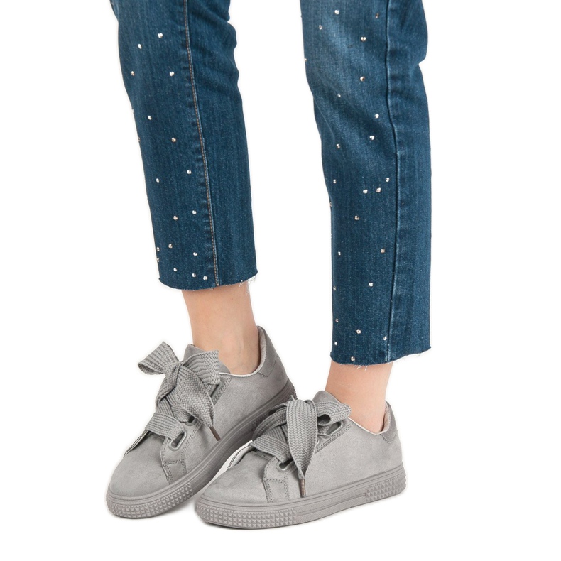 Bella Paris Mokkanahkaiset urheilukengät harmaa 1