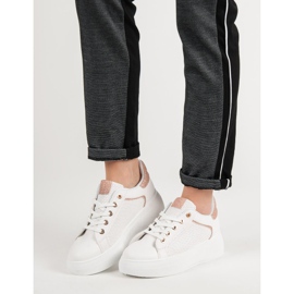 Urheilukengät glitterillä valkoinen 1