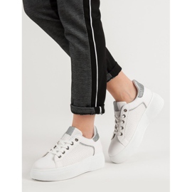 Urheilukengät glitterillä valkoinen 2