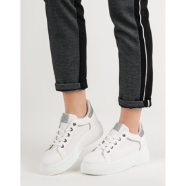 Urheilukengät glitterillä valkoinen 1