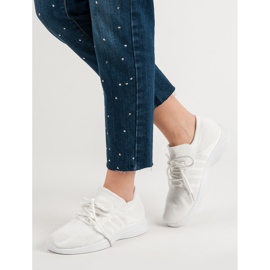 Tekstiiliset urheilujalkineet valkoinen 2