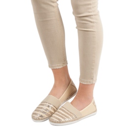 Kayla Kiiltävät espadrillit keltainen 2