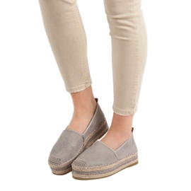 Coura Suede Espadrilles alustalla harmaa 1