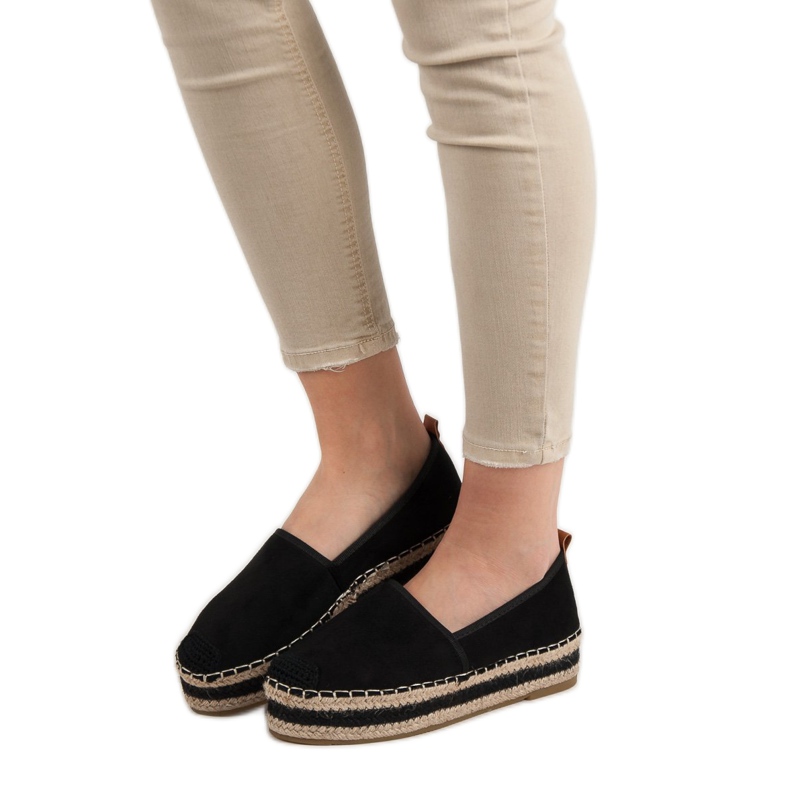Coura Suede Espadrilles alustalla musta 1
