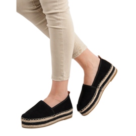 Coura Suede Espadrilles alustalla musta 2