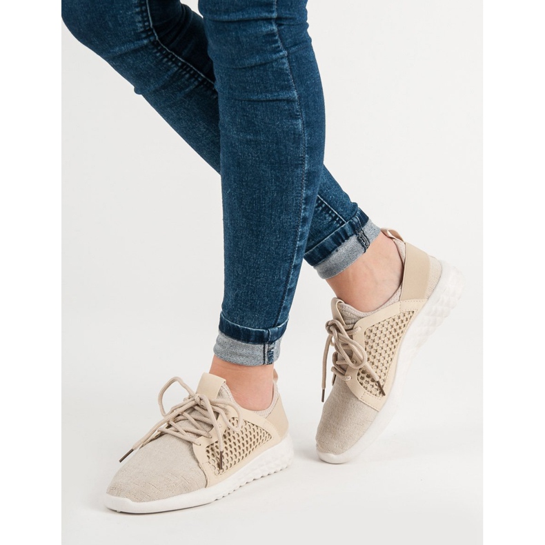 Muodikkaat tekstiilikengät ruskea 1