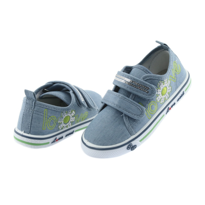 Siniset farkut rakastavat Atletico -lenkkaria, nahkaa sininen 4