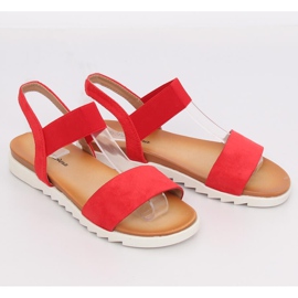 Punaiset naisten sandaalit 9001 Punainen 4