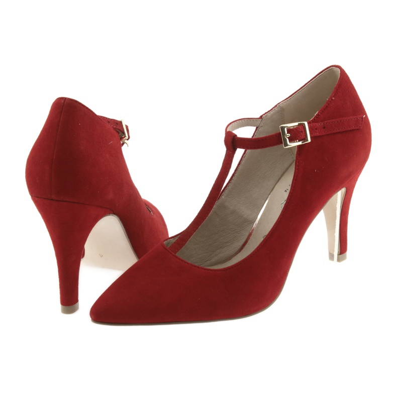 Punainen Naisten pumput Caprice 24400 4