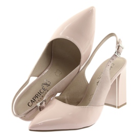 Naisten sandaalit Caprice 29604 -pylväässä vaaleanpunainen 5