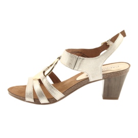 Caprice naisten sandaalit koristuksella 28308 kultainen soikea 2