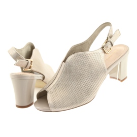 Sandaalit Sergio Leone 800 -pylväässä beige kultainen 4