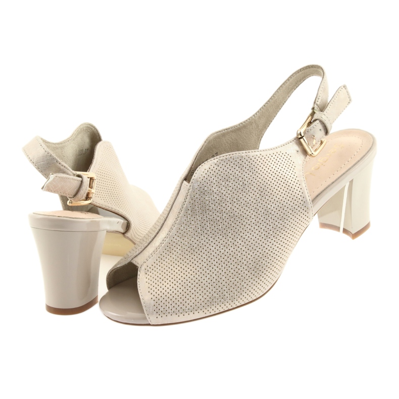 Sandaalit Sergio Leone 800 -pylväässä beige kultainen 4