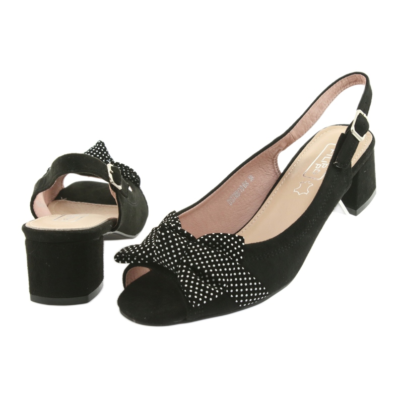 Rusetti Sandaalit Filippo 788 musta / pisteitä valkoinen 4