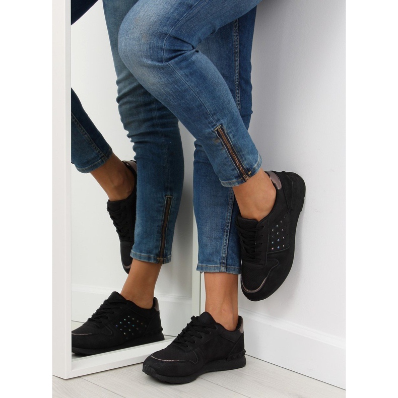 Musta naisten urheilujalkineet SU12P Black II-GAT 1