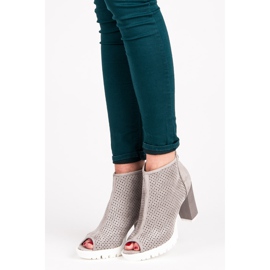 Vices Avoimet avokärkiset saappaat harmaa 1