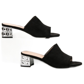 Lucky Shoes Mokkanahkaiset korkokengät musta 2