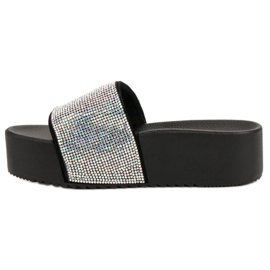 Marquiz Muodikkaat tossut alustalla musta harmaa 1