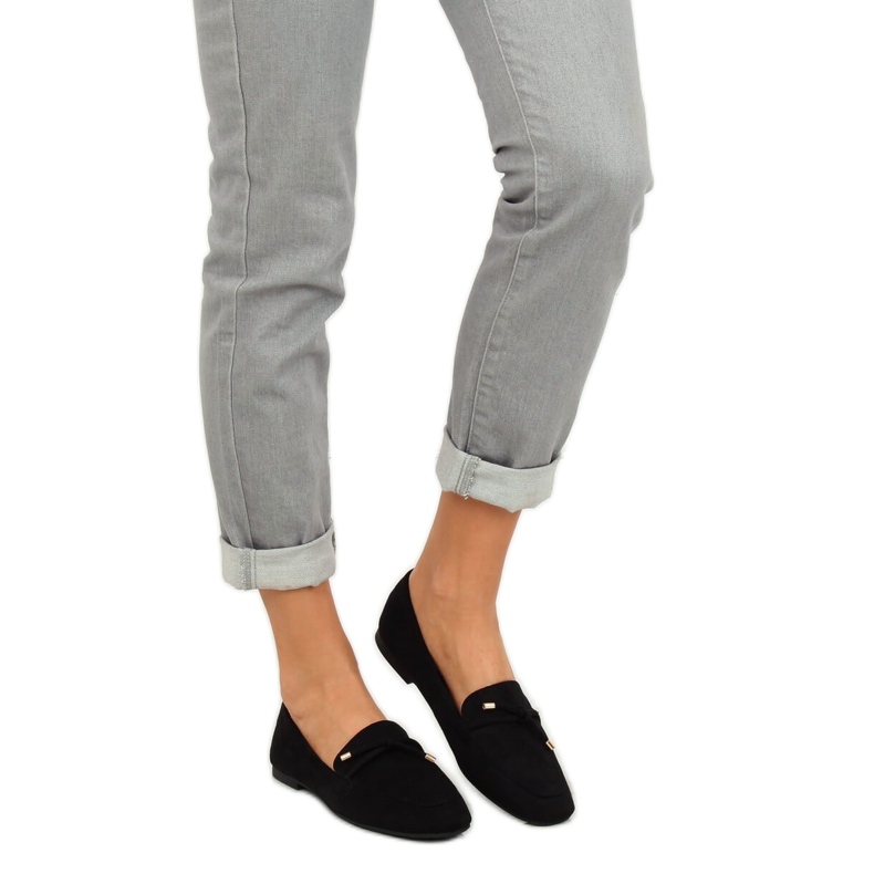 Musta Naisten mustat lenkkarit 7115-P Musta 2