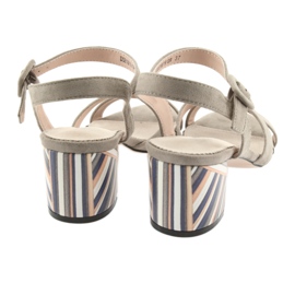 Koristeellinen kantapää Filippo 818 beige 6