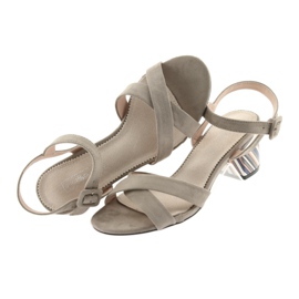 Koristeellinen kantapää Filippo 818 beige 5