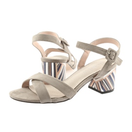 Koristeellinen kantapää Filippo 818 beige 4