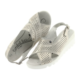 Kultaiset naisten sandaalit Filippo 729 -kiilassa kultainen 4