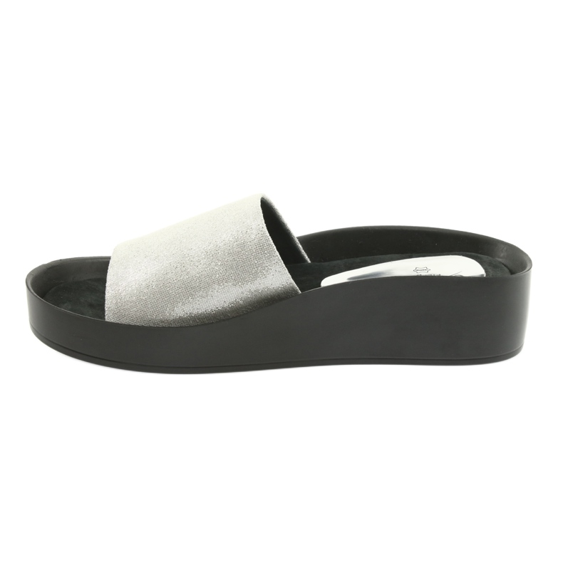 Hopeiset profiilitossut Filippo 768 harmaa 2