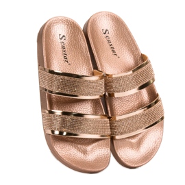 Seastar Kultaiset tossut kristalleilla kultainen 1