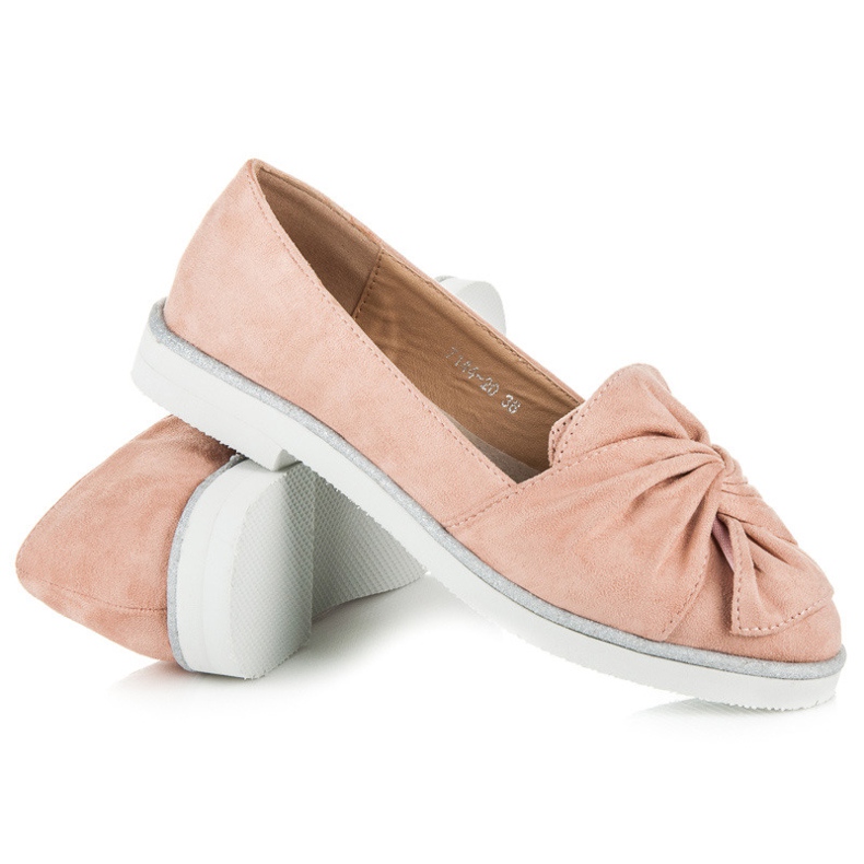 Vices Mokkanahkakengät glitterikoristeilla vaaleanpunainen 1