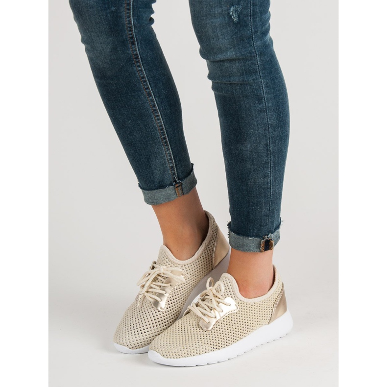 SHELOVET Mesh -urheilukengät keltainen 1