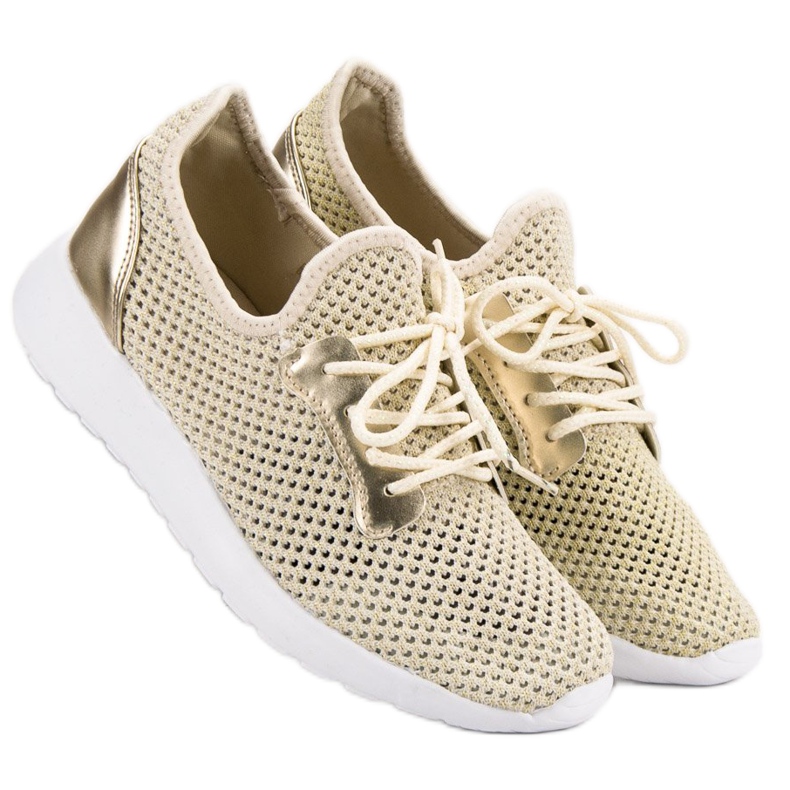 SHELOVET Mesh -urheilukengät keltainen 2