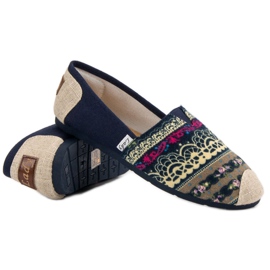 Lady Fashion Slip On Boho Tennarit sininen monivärinen 1
