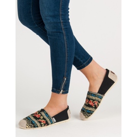 Lady Fashion Slip On Boho Tennarit musta monivärinen 2
