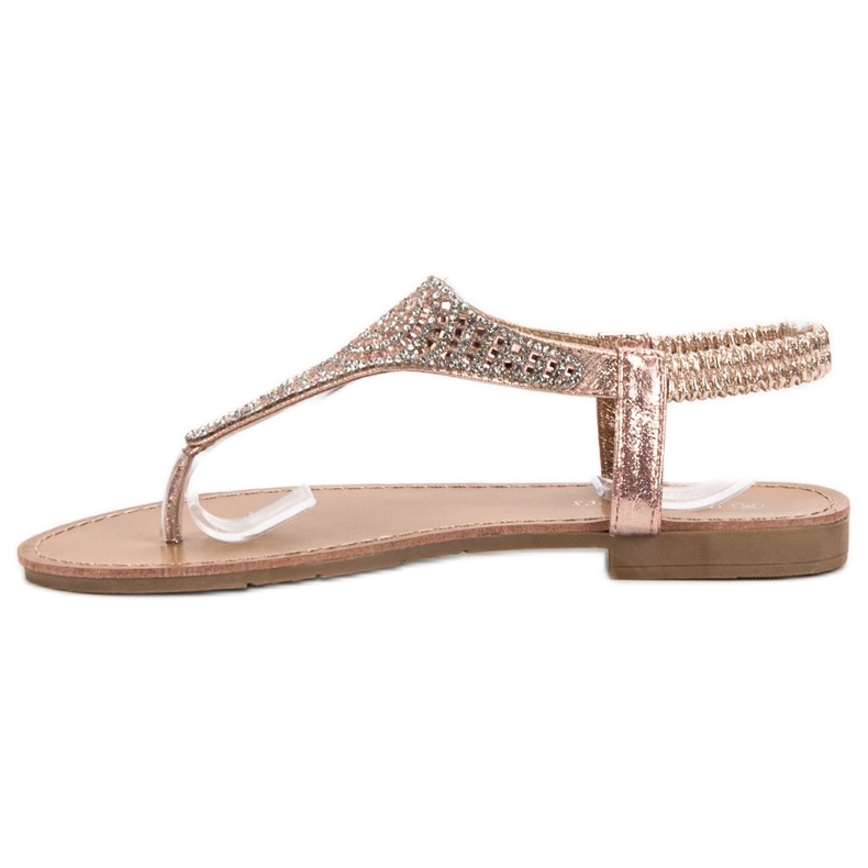 SHELOVET Golden Slip On Sandaalit kultainen 1