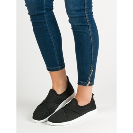 Ideal Shoes Liukastettavat urheilukengät musta 1