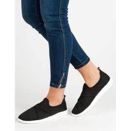 Ideal Shoes Liukastettavat urheilukengät musta 2