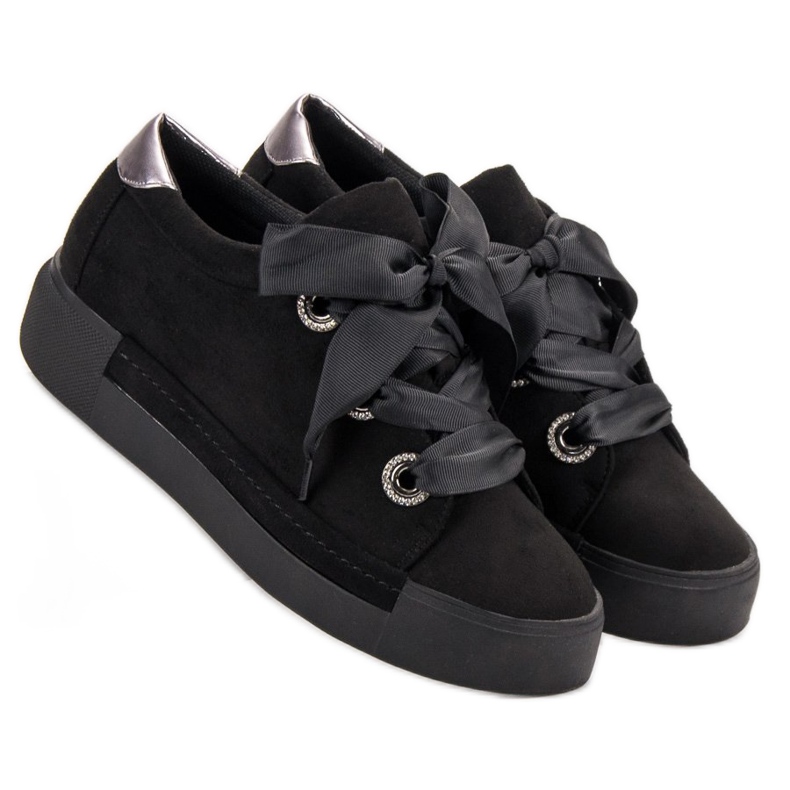 Belle Women Mokkanahkaiset urheilukengät musta 1